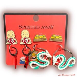 Studio Ghibli Spirited Away Character Earring Set